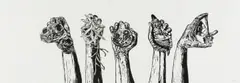Elrie Joubert, Dis Ek, 2018, linocut on fabriano