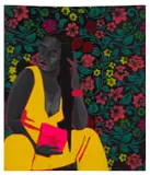 Tafadzwa Tega, Sister IV, 2021, mixed media on canvas