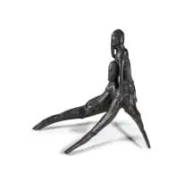 Joseph Muli, Bird and Figures, carved wood