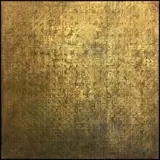 Tanya Bonello, Fluxion, gypsum Dutch gold leaf and oil on board