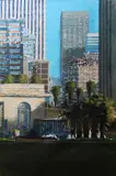 Thabang Lehobye, The Oasis, acrylic on canvas