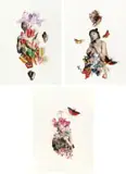 Keneilwe Mokoena, UNTITLED 191, 193 & 196, paper collage