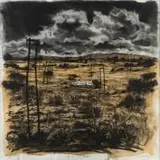 Themba Khumalo, Holy Land, mixed media with charcoal on paper