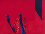 Robert Hodgins, Trotsky + Lenin, oil on canvas