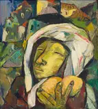 Irma Stern, Woman with White Headscarf