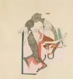Memoriam Historica by Zwelidumile Geelboi Mgxaji Mslaba 'Dumile' Feni, mixed media on paper, sold May 2023