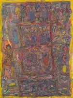 David Koloane, The Ritual, acrylic on canvas