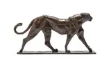 Dylan Lewis, Walking Cheetah I Maquette SO95, bronze with a brown patina