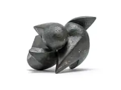 Abstract Form by Edoardo Villa, bronze with a black and green patina, sold May 2023