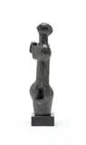 Edoardo Villa, Mother and Child, bronze with a grey patina on a wooden base