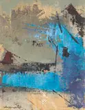 Taffy (Matthew) Whippman, Blue Shed, oil on board