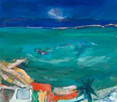 Olivia Scholnick, Baai (Bay), oil on canvas