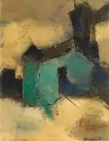 Taffy (Matthew) Whippman, Green Mill, oil on canvas laid down on board