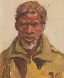 Allerley Glossop, Portret van Moses (Portrait of Moses), oil on panel