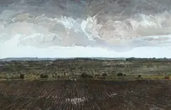 Neil Rodger, Ploughed Field, Port Alfred, watercolour on paper