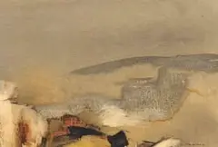 Taffy (Matthew) Whippman, Brecon Landscape, oil on paper