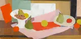 Maud Sumner, Still Life with Fruit, oil on canvas laid down on board