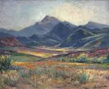 Spring Time in Namaqualand by Hugo Naude, oil on canvas, sold Mar 2023