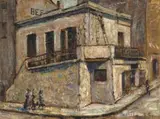 Harry Stratford Caldecott, Old House, Long Street, oil on canvas