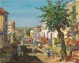 Gregoire Boonzaier, A View of St Georges Cathedral from Wale Street