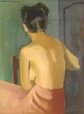 Maurice van Essche, Seated Woman, oil on canvas