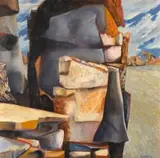 Erik Laubscher, Kouebokkeveld, oil on canvas