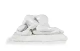 Stella Shawzin, Recumbent Nude, white Carrera marble