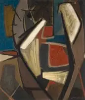 Erik Laubscher, Abstract, oil on panel