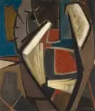 Erik Laubscher, Abstract, oil on panel