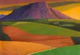 Erik Laubscher, Winter Wheatfields Near Caledon, oil on canvas
