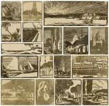 Clément Sénèque, Some Woodcuts by Clément Sénèque, including 19 woodcuts, woodcut on onion skin paper