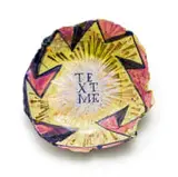 Ruan Hoffmann, Text Me, porcelain decorated with underglaze, ceramic transfer and lustre