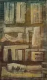 Trevor Wood, Abstract Composition, mixed media on board