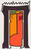 Norman Catherine, Mask, colour screenprint on paper