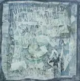 Thijs Nel, Abstract in Blue and White, oil on canvas