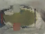 Charles Gassner, Abstract in Green, Red and Grey