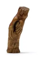 Figure by Jack Lugg, carved wood, offered Feb 2023