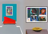 Tribute to Romare Bearden by Sam Nhlengethwa, thirteen colour lithograph on paper, offered Feb 2023