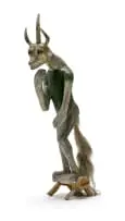 Phillip Rikhotso, Devil, painted wood and animal hair