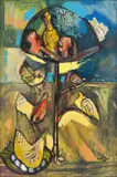 Jack Lugg, Strange Things are Happening, oil and acrylic on board