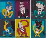 Suit Suite, six by Norman Catherine, giclee print on paper, sold Feb 2023