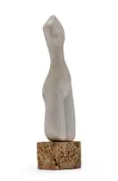 Daniel Stephen Borbereki-Kovacs, Nude Figure, marble on stone base