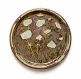 Large Earthenware Plate by Esias Bosch, earthenware with wood-ash glaze and iron and cobalt decoration, offered Feb 2023