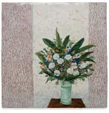 Esias Bosch, Vase of Red and White Flowers