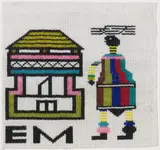 Esther Mahlangu, Women Carrying Wood I