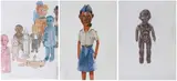 Souvenirs; Souvenir - Nigeria; Souvenir - Conrad, three by Claudette Schreuders, colour pencil and watercolour on paper, offered Mar 2023