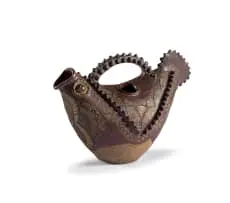 Rorke's Drift, A Stoneware Fish-shaped Jug, stoneware with incised and relief decoration