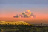 Mj Lourens, Mine Dump, Johannesburg, oil on board