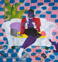 Grace Cross, The Hand that Rocks the Cradle, 2019, oil and acrylic on canvas
