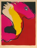 Le Cheval, The Sunshine People Series by Karel Appel, 1969, colour lithograph on paper, sold Mar 2023